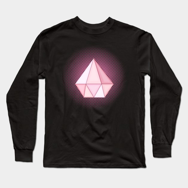 Pink Diamond Gem Long Sleeve T-Shirt by Blackmoonrose13